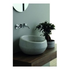 THABO lavabo d'appoggio finitura pitone bianco