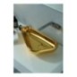 SCALENE lavabo d'appoggio finitura gold