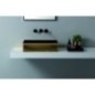 CHARME lavabo d'appoggio finitura black&gold
