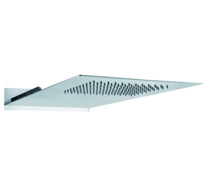 Soffione doccia 1 getto 480x250 mm in acciaio inox lucido