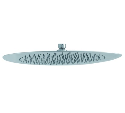 Soffione tondo diam.250 mm in acciaio inox spazzolato
