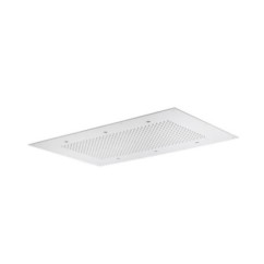 Soffione cromoterapia da incasso 850x540 mm con 6 luci LED in acciaio inox lucido