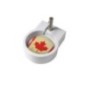 TURN lavabo d'appoggio finitura bianco lucido + piastra Canada