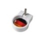 TURN lavabo d'appoggio finitura bianco lucido + piastra Germania