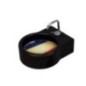 TURN lavabo d'appoggio finitura nero + piastra Francia