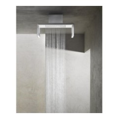 Soffione a soffitto 554x202 mm in acciaio inox lucido