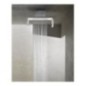 Soffione a soffitto 554x202 mm in acciaio inox lucido