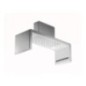 Soffione a soffitto 554x202 mm in acciaio inox lucido