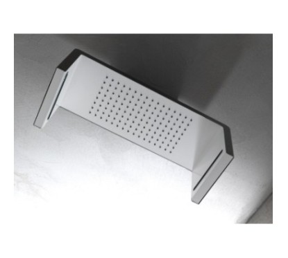 Soffione a controsoffitto 554x202 mm in acciaio inox lucido