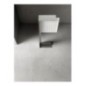 Soffione a parete in acciaio inox + ABS 200x200 mm finitura bianco opaco/cromo