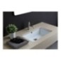 RETTANGOLARE lavabo sottopiano finitura bianco lucido