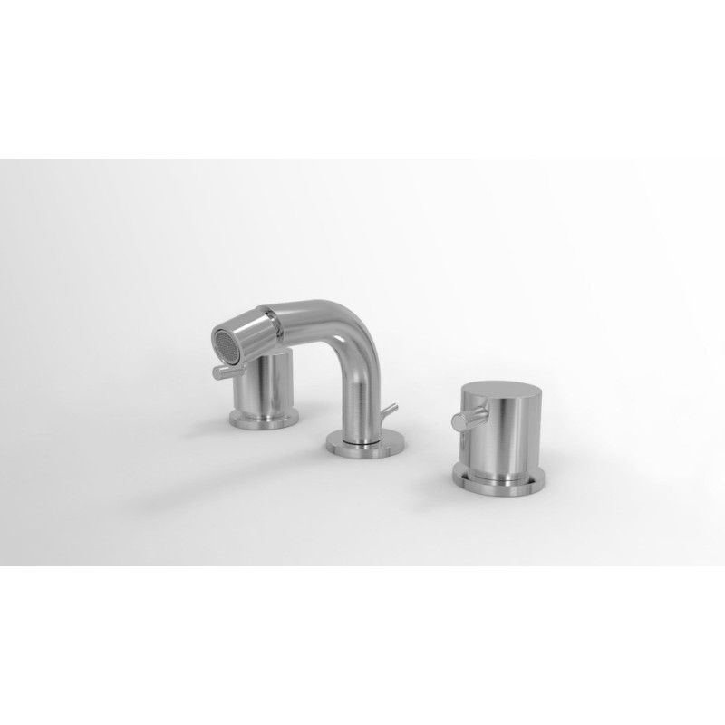 DMB Miscelatore bidet 3-fori inox 316L finitura pvd nero