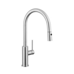 DYLAN Miscelatore monocomando lavello inox 316L docceta estraibile finitura satinato
