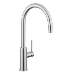 DYLAN Miscelatore monocomando lavello inox 316L canna tonda finitura pvd nero