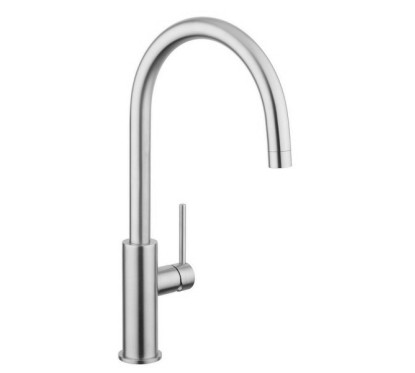 DYLAN Miscelatore monocomando lavello inox 316L canna tonda finitura pvd nero