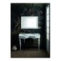 QUEEN lavabo consolle doppio bacino 120 cm. + coppia gambe QUEEN finitura bianco lucido