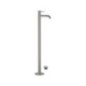 TOKYO STEEL Monocomando lavabo da pavimento in acciaio inox con scarico click-clack