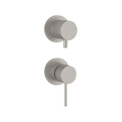 TOKYO STEEL Miscelatore monocomando per doccia con deviatore in acciaio inox