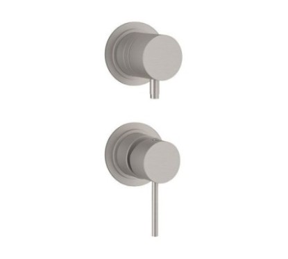 TOKYO STEEL Miscelatore monocomando per doccia con deviatore in acciaio inox