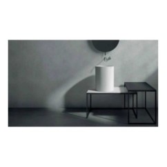 CORE 46 Lavabo da appoggio cm Ø37 finitura bianco