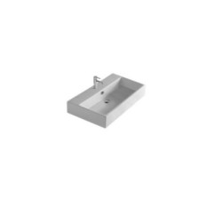 MEG PRO Lavabo sospeso cm 71 x 46 finitura bianco