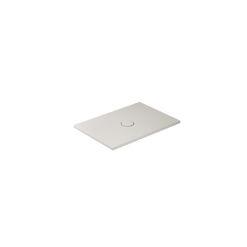 FOLIA Piatto doccia ceramica rettangolare cm. 100x80 finitura sabbia altezza 3cm