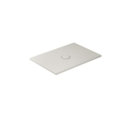 FOLIA Piatto doccia ceramica rettangolare cm. 100x80 finitura sabbia altezza 3cm