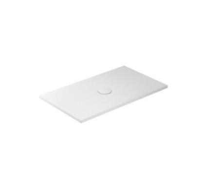 FOLIA Piatto doccia ceramica rettangolare cm. 120x70 finitura bianco matt altezza 3cm