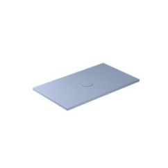 FOLIA Piatto doccia ceramica rettangolare cm. 120x70 finitura grigio mat altezza 3cm
