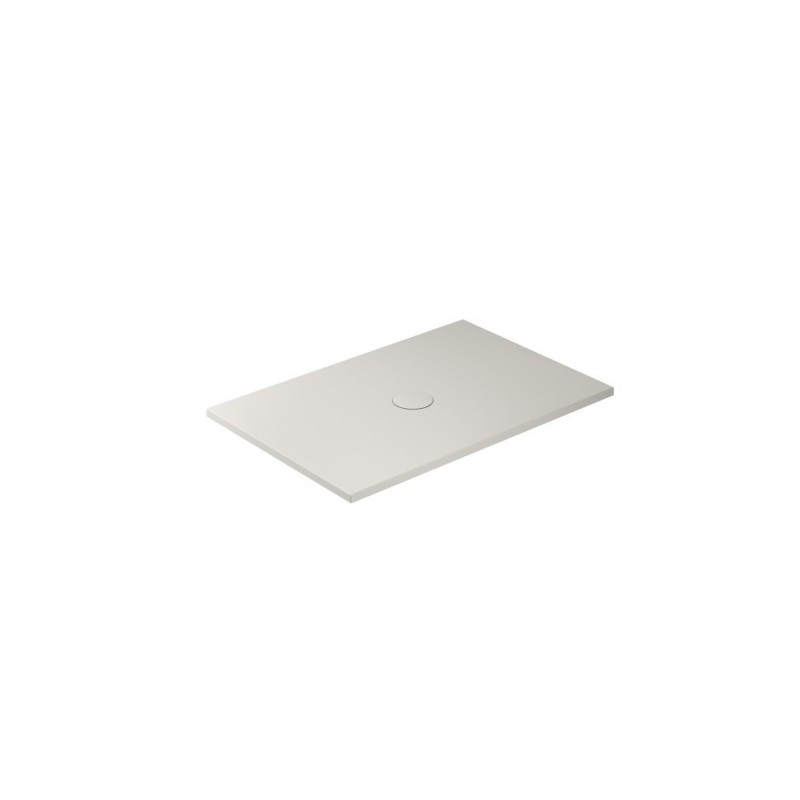 FOLIA Piatto doccia ceramica rettangolare cm. 120x80 finitura sabbia altezza 3cm