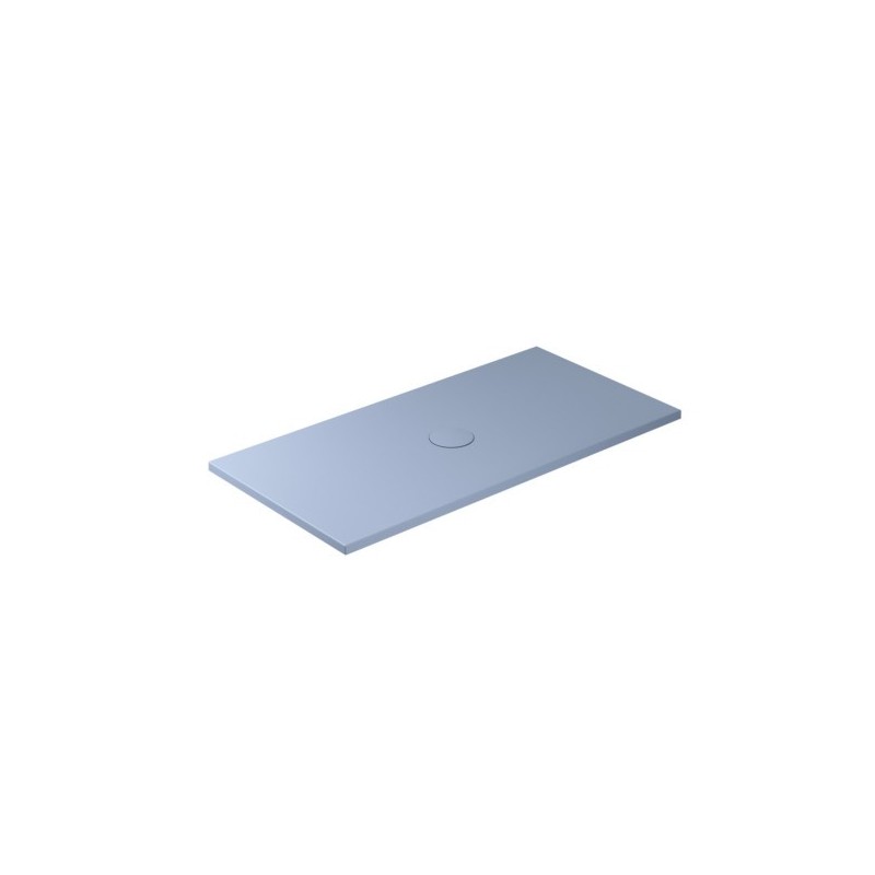 FOLIA Piatto doccia ceramica rettangolare cm. 140x70 finitura ottanio altezza 3cm