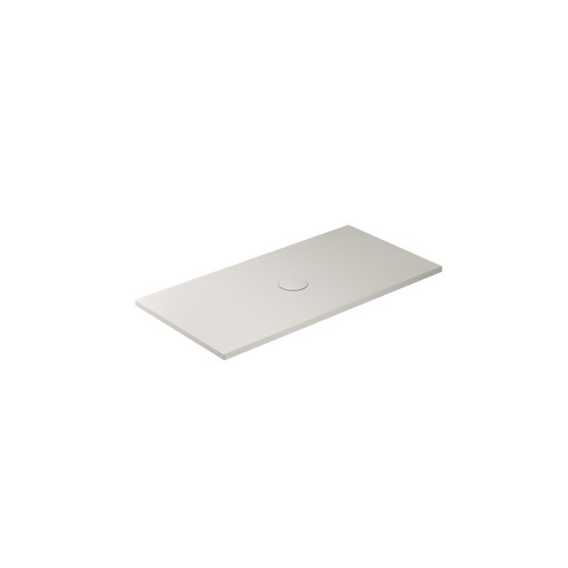 FOLIA Piatto doccia ceramica rettangolare cm. 140x70 finitura sabbia altezza 3cm