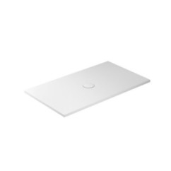 FOLIA Piatto doccia ceramica rettangolare cm. 140x80 finitura bianco matt altezza 3cm