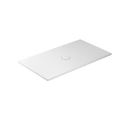 FOLIA Piatto doccia ceramica rettangolare cm. 140x80 finitura bianco matt altezza 3cm