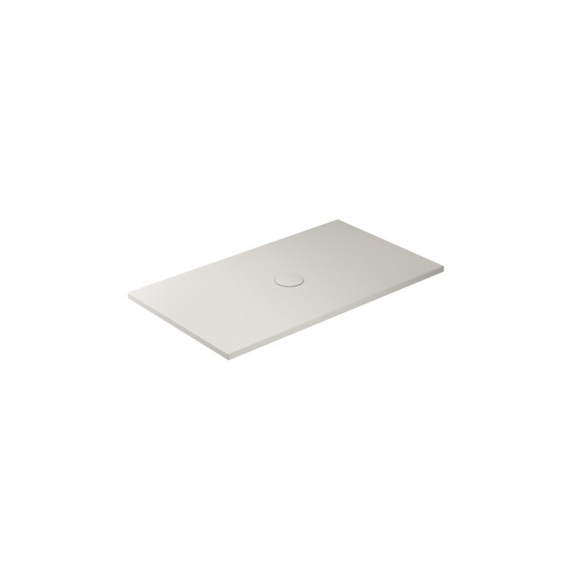 FOLIA Piatto doccia ceramica rettangolare cm. 140x80 finitura sabbia altezza 3cm
