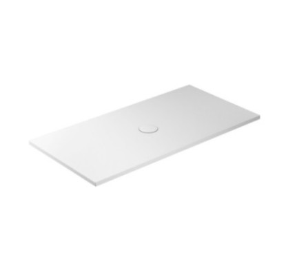 FOLIA Piatto doccia ceramica rettangolare cm. 160x80 finitura bianco matt altezza 3cm