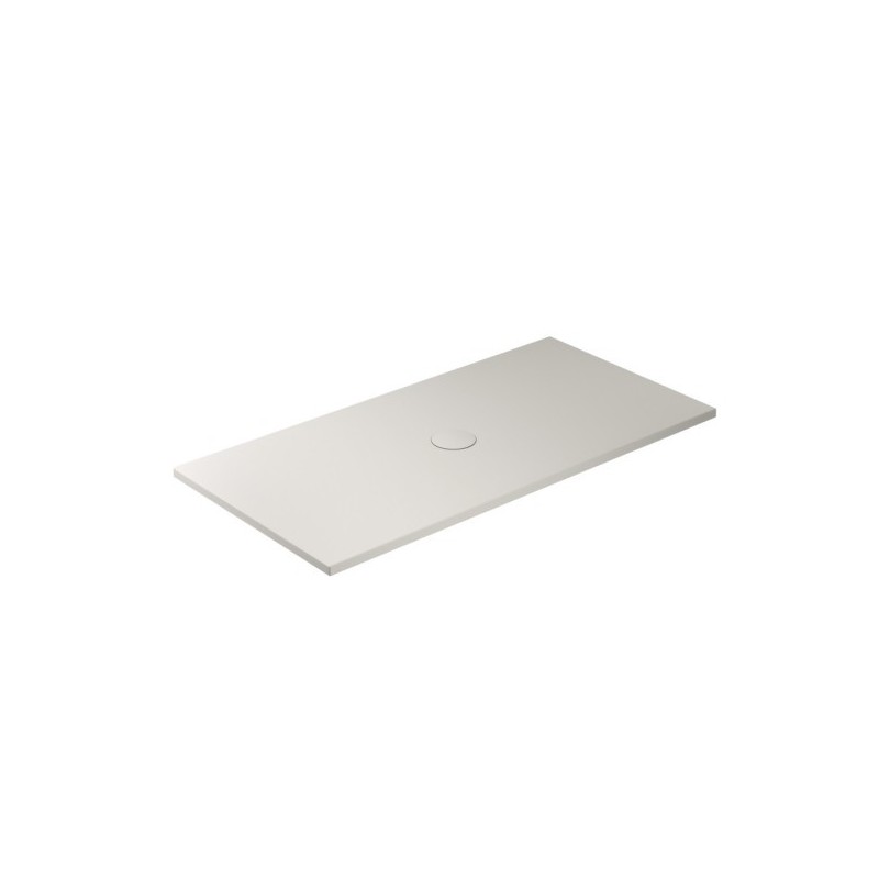 FOLIA Piatto doccia ceramica rettangolare cm. 160x80 finitura sabbia altezza 3cm