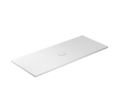FOLIA Piatto doccia ceramica rettangolare cm. 170x70 finitura bianco altezza 3cm