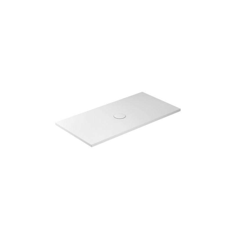 FOLIA Piatto doccia ceramica rettangolare cm. 170x70 finitura bianco matt altezza 3cm