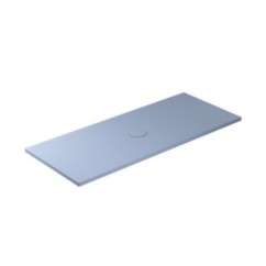 FOLIA Piatto doccia ceramica rettangolare cm. 170x70 finitura grigio matt altezza 3cm