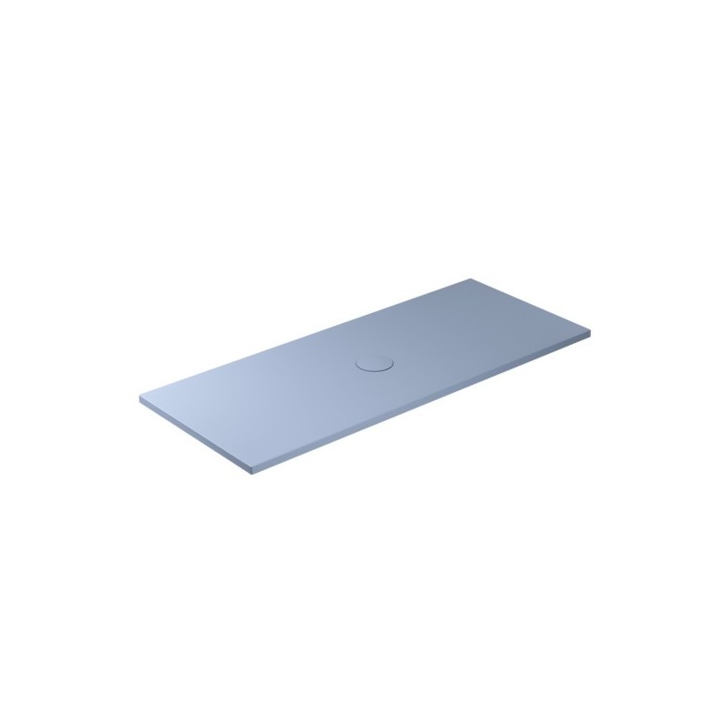 FOLIA Piatto doccia ceramica rettangolare cm. 170x70 finitura grigio matt altezza 3cm
