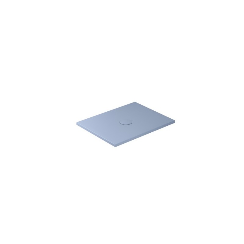 FOLIA Piatto doccia ceramica rettangolare cm. 90x70 finitura grigio mat altezza 3cm