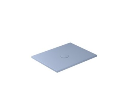 FOLIA Piatto doccia ceramica rettangolare cm. 90x70 finitura grigio mat altezza 3cm