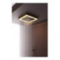 Soffione cromoterapia da incasso in acciaio inox 520x520 mm per interruttore ON/OFF
