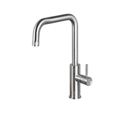 DYLAN Miscelatore monocomando lavello inox 316L canna a ponte finitura pvd oro