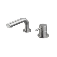 DMB Miscelatore lavabo da piano inox 316L 2-fori bocca cm. 15 finitura pvd rame