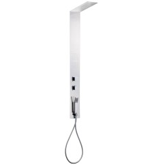 HIMEROS Set colonna totem da incasso 1430x145x3 mm in acciaio Aisi 304