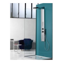 EOS Set colonna mezzo totem 1400x200x40 mm in acciaio Aisi 304