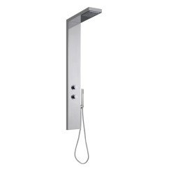 EOS Set colonna mezzo totem 1400x200x40 mm in acciaio Aisi 304