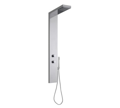 EOS Set colonna mezzo totem 1400x200x40 mm in acciaio Aisi 304